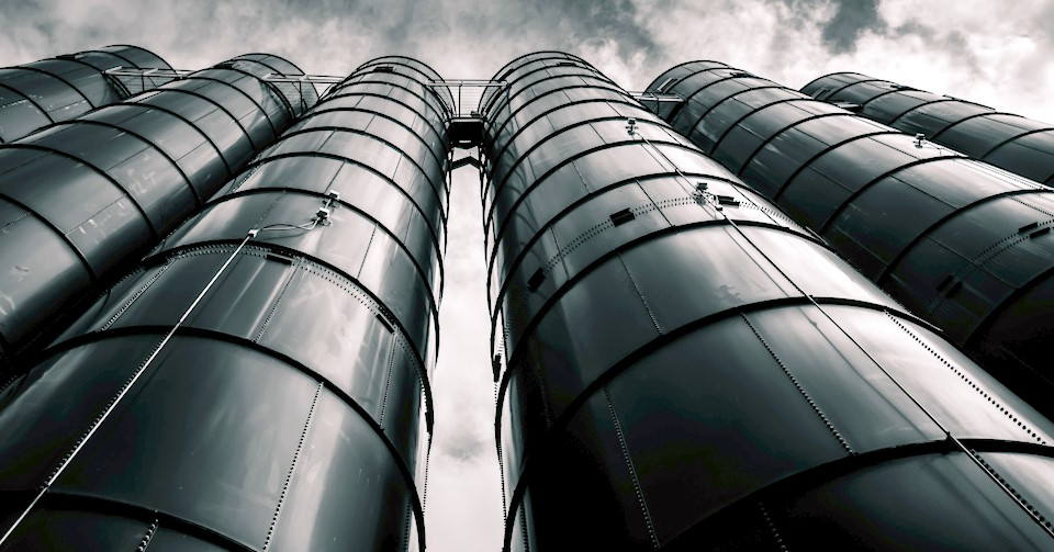 Silos realizzati in carpenteria metallica