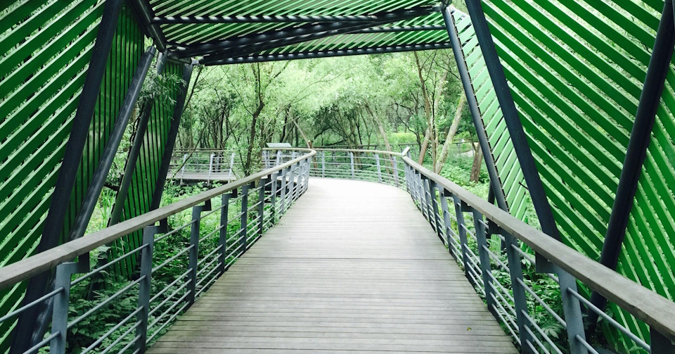 Costruzione di passerelle coperte in carpenteria metallica